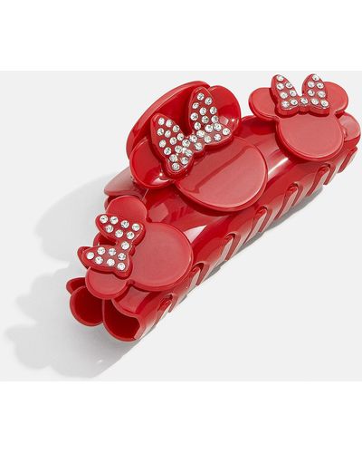 BaubleBar Minnie Mouse Disney Silhouette Claw Clip - Red