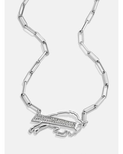 BaubleBar Buffalo Bills Nfl Silver Chain Necklace - White