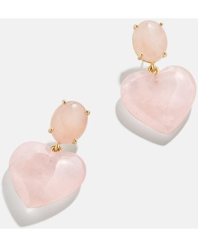 BaubleBar Semi-precious Juno Earrings - Pink