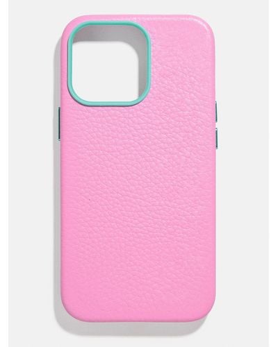 BaubleBar Leather Phone Case - Pink
