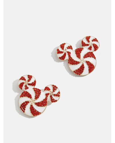 BaubleBar Mickey Mouse Disney Peppermint Earrings - Red