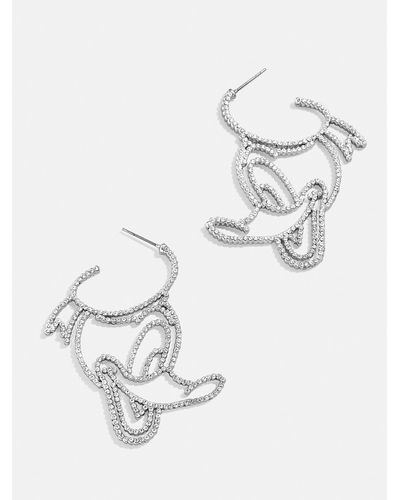 BaubleBar Donald Duck Disney Outline Earrings - White
