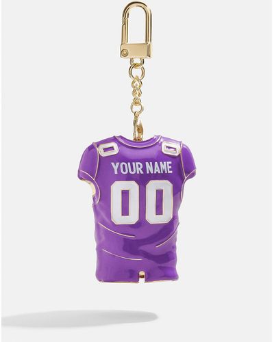 BaubleBar Minnesota Vikings Nfl Custom Jersey Bag Charm - Purple
