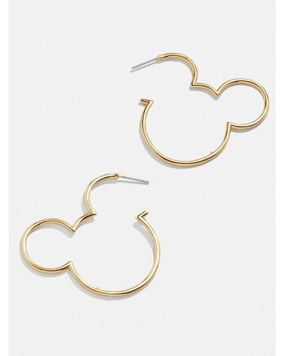 BaubleBar Mickey Mouse Disney Outline Hoop Earrings - Natural