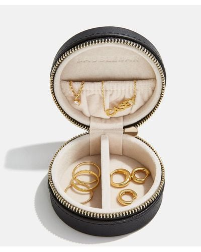 BaubleBar Round Jewelry Storage Case - Natural