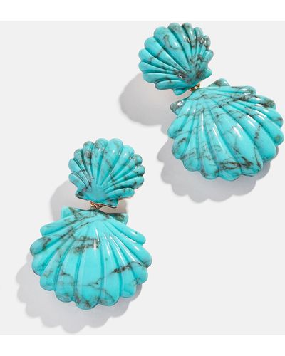 BaubleBar Out Of This Shell Earrings - Blue