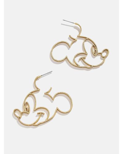 BaubleBar Mickey Mouse Disney Outline Earrings - White