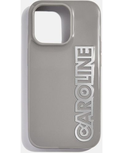 BaubleBar Chrome Custom Iphone Case - Gray
