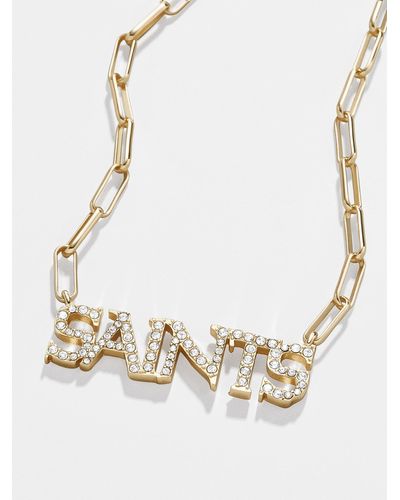 BaubleBar New Orleans Saints Nfl Gold Chain Necklace - Metallic
