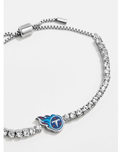 BaubleBar Tennessee Titans Nfl Silver Tennis Bracelet - Blue