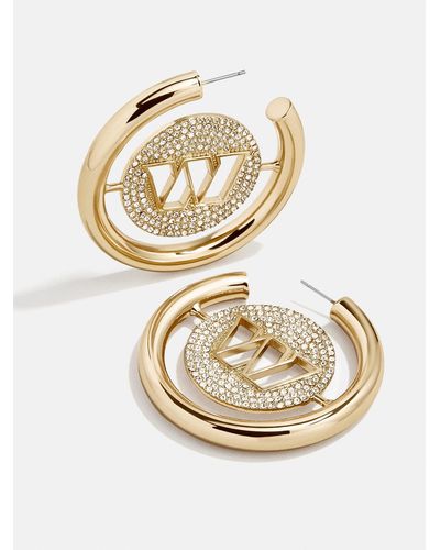 BaubleBar Washington Commanders Nfl Logo Gold Hoop Earrings - Metallic