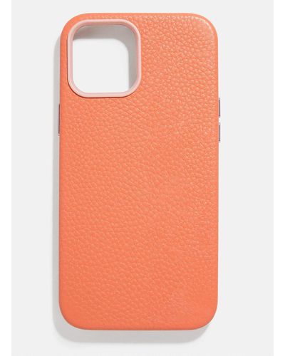 BaubleBar Leather Phone Case - Orange