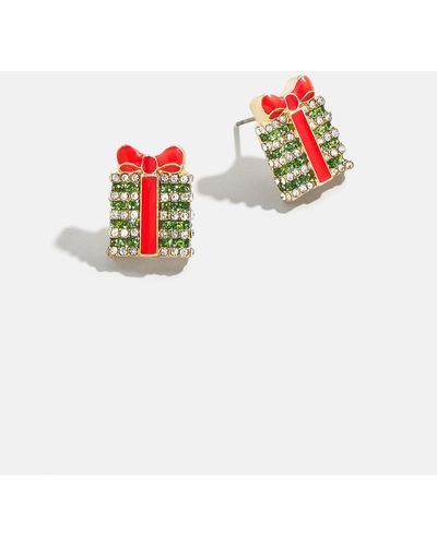 BaubleBar Mini Holiday Motif Earrings - White