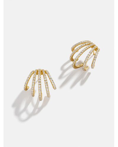 BaubleBar Abby 18k Gold Earrings - White