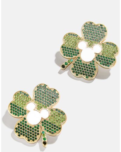 BaubleBar Mickey Mouse Disney Four-leaf Clover Earrings - Green