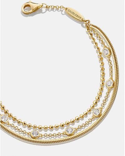 BaubleBar Skye 18k Gold Layered Bracelet - Metallic