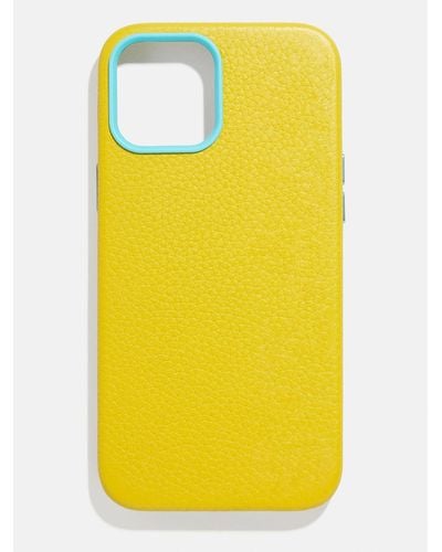 BaubleBar Leather Phone Case - Yellow