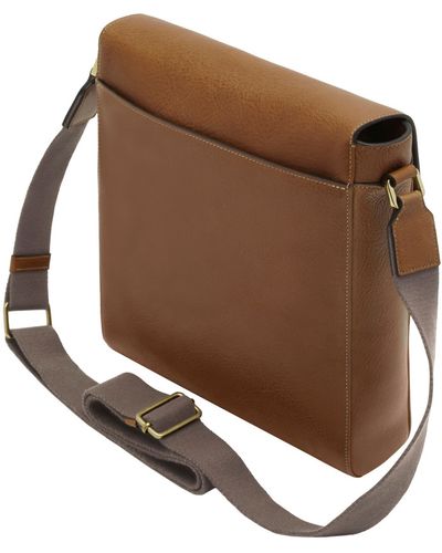 Mulberry Maxwell Slim Leather Messenger Bag  - Brown