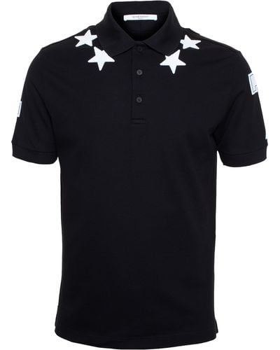 Givenchy Star Polo Shirt - Black