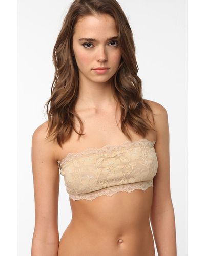 Kimchi Blue Lace Bandeau Bra - Natural