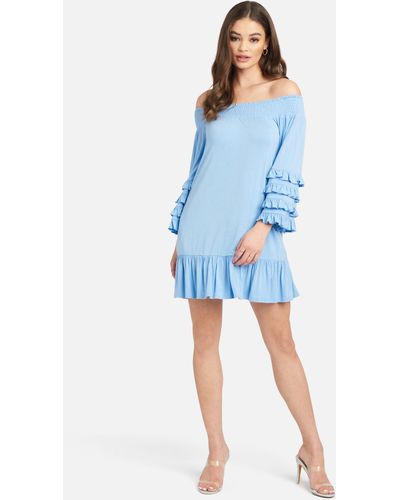 Bebe off the shoulder dress store