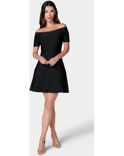 Bebe off top the shoulder dress
