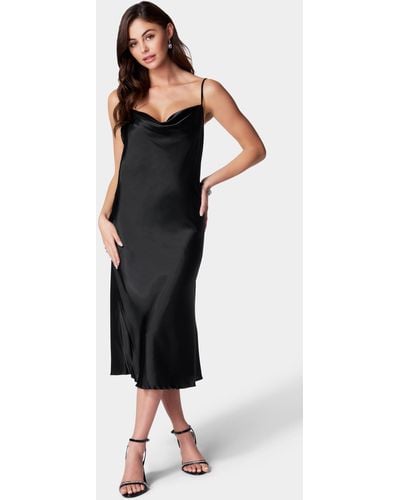 Cowl Neck Short Slip Dress