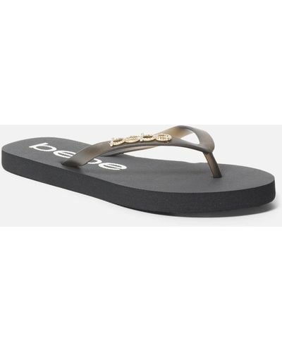 Bebe flip flops rhinestone shop
