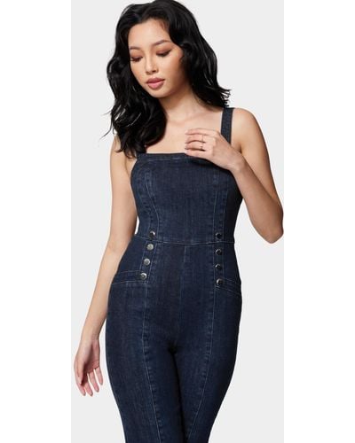 The Pleated Prep Curbside denim jumpsuit