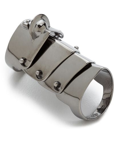 Vivienne Westwood Armor Ring Gunmetal - Metallic