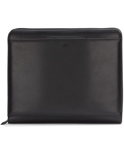 Tumi Leather Portfolio Case - Black