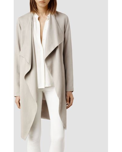 AllSaints Hace Trench Coat - Gray