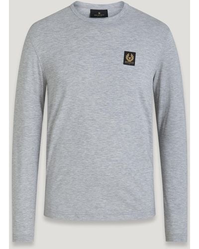Belstaff Langarm-t-shirt - Grau
