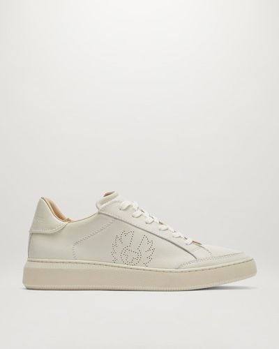 Belstaff Track low-top-turnschuh smooth leather - Natur