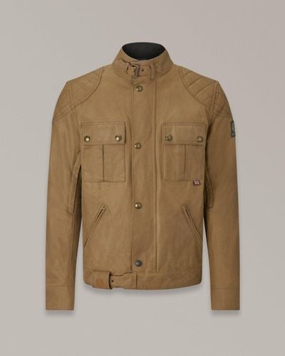 Belstaff Brooklands Motorcycle Jacket - Natural