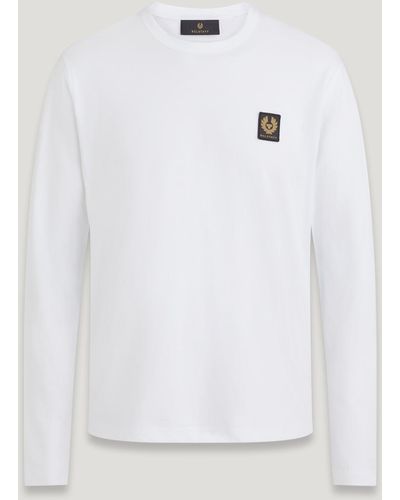 Belstaff Langarm-t-shirt - Weiß