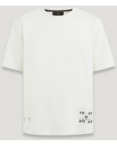 Belstaff Centenary Applique Label T Shirt - White