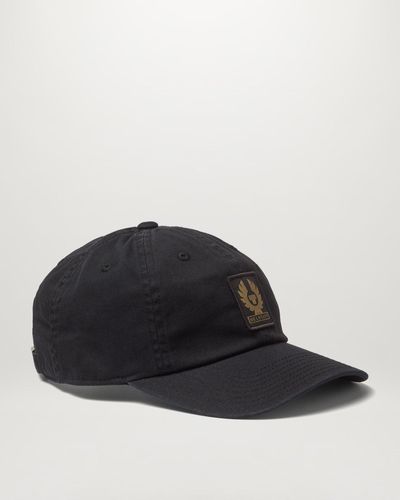 Belstaff Gorra de béisbol phoenix logo cotton twill - Negro