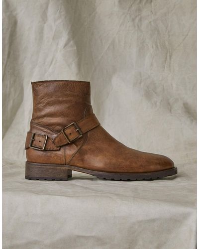 Belstaff Trialmaster Leather Boots - Brown