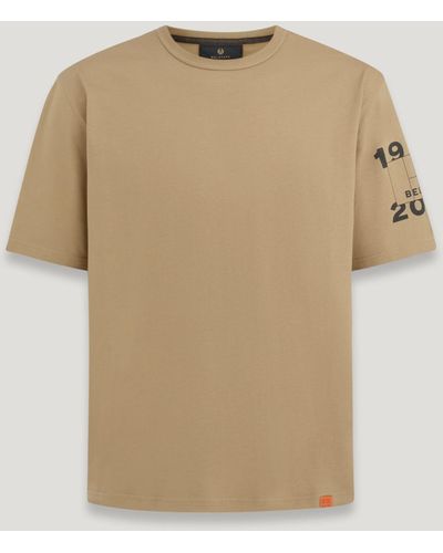 Belstaff Centenary Sleeve Logo T-shirt - Natural