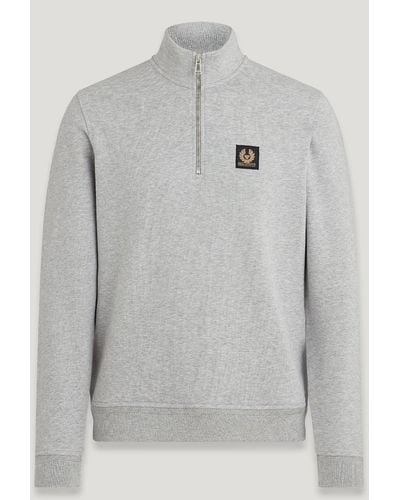Belstaff Quarter Zip Sweatshirt - Grey