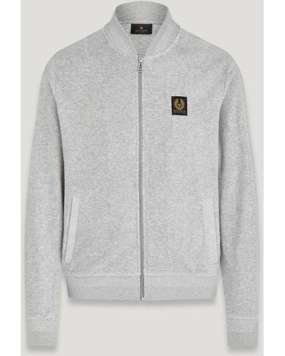 Belstaff Throttle Zip Through Sweatshirt - Grey