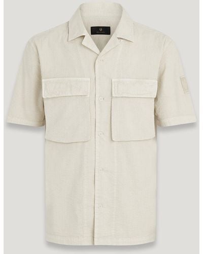 Belstaff Mineral Caster Short Sleeve Shirt - Natural