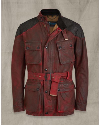 Belstaff Enduro Trialmaster Cotton Jacket - Red