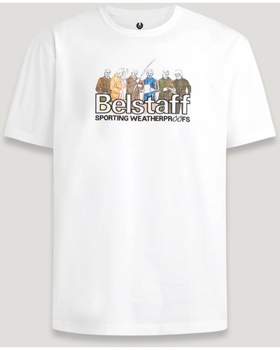 Belstaff Sportsman Graphic T-shirt - White