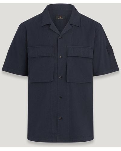 Belstaff Caster Short Sleeve Shirt - Blue
