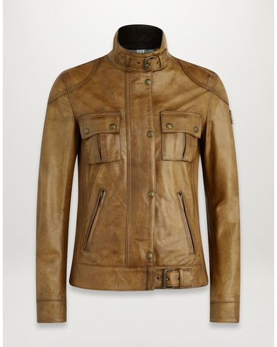 Belstaff Gangster Waxed Leather Jacket - Multicolour
