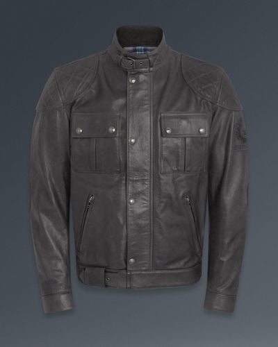 Belstaff Mistral Motorcycle Jacket in Black for Men Lyst UK