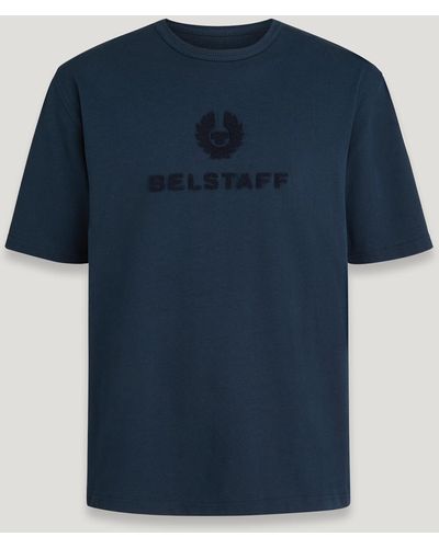 Belstaff T-shirt varsity - Bleu