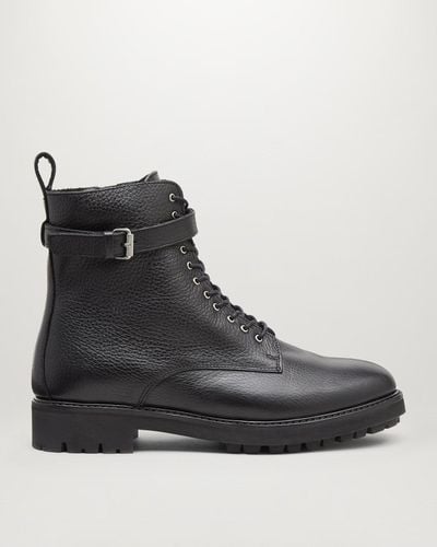 Belstaff Finley Lace Up Boots - Black